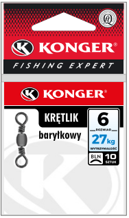 BARREL SWIVEL SIZE 6 BLN pack of 10 pcs. KONGER