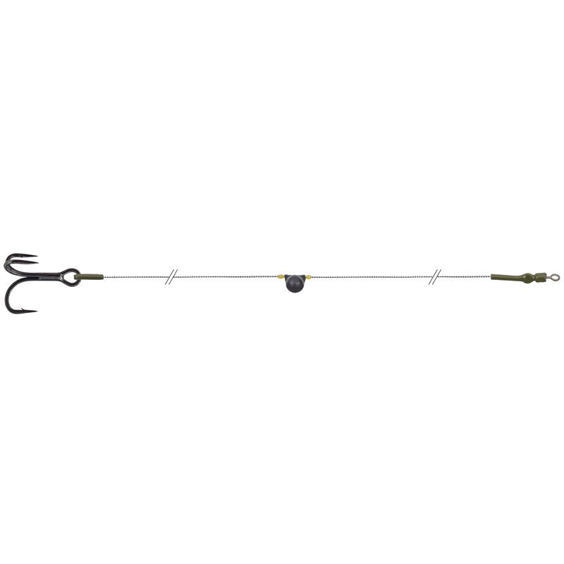CATFISH SET WITH RATTLE AND TREBLE HOOK 4/0 DREAD CAT RATTLE SNAKE PACK OF 1