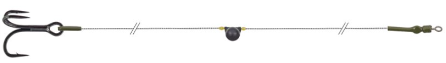 CATFISH SET WITH RATTLE AND TREBLE HOOK 4/0 DREAD CAT RATTLE SNAKE PACK OF 1