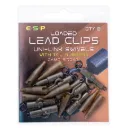 ESP Clips de plomo cargados Uni-Link Swivels Marron