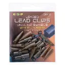 ESP Clips de plomo cargados Uni-Link Swivels Marron