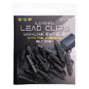 ESP Clips de plomo cargados Uni-Link Swivels Gris