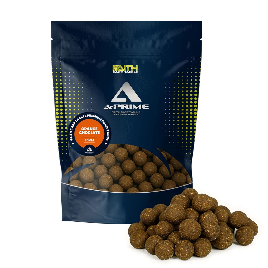 Faith A-Prime Boilie Orange/Choclate 5Kg 20mm