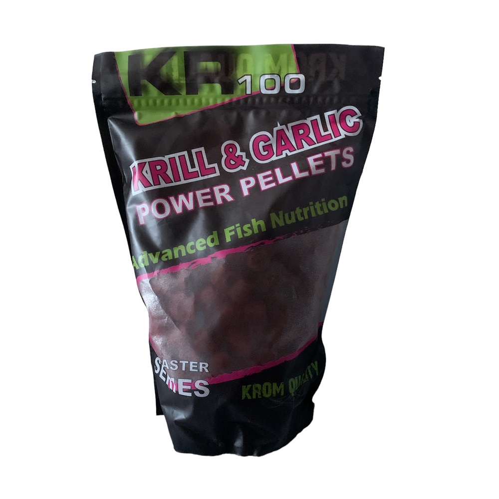 KROM QUALITY KR100 POWER PELLETS KRILL & GARLIC 8mm 800g KQPP0201