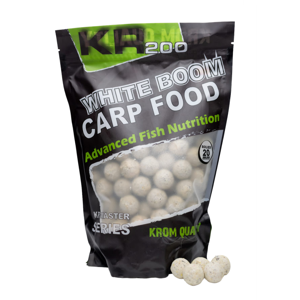 KROM QUALITY KR200 BOILIES WHITE BOOM 20MM 800G KQB200103