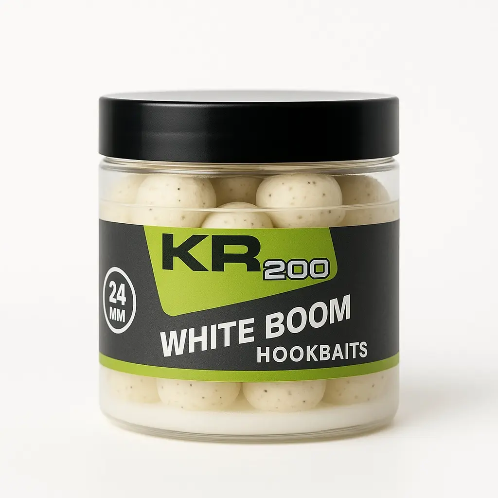 KROM QUALITY KR200 HOOKBAITS WHITE BOOM 24MM KQHB240503