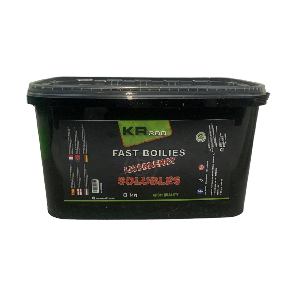 KROM QUALITY KR300 FAST BOILIES LIVERBERRY SOLUBLES 20MM 3KG KQBS2030102