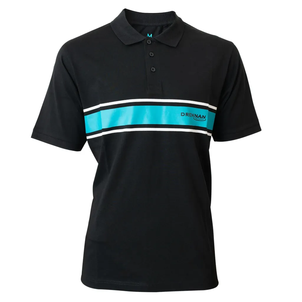 Drennan Aqua Stripe Polo S
