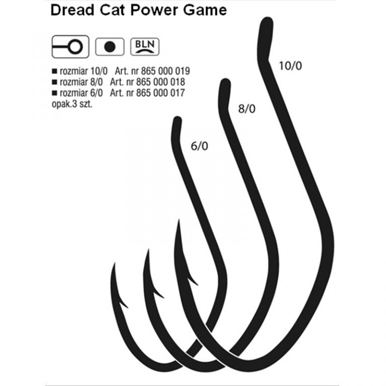 CATFISH ANZUELO POWER GAME 10/0 BLNR BOLSA 3 PCS DREAD