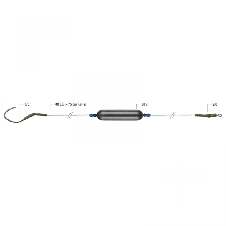 [865100000] CATFISH RIG WITH PILOT Flotador, BAIT ANIMATOR 30g 6