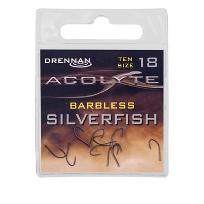 [HSA0418] ANZUELO DRENNAN Acolyte Silverfish Barbless 18