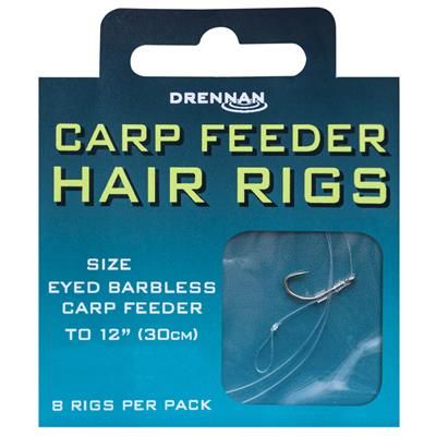 ANZUELO DRENNAN Carp Feeder Hair Rigs 12 to 7