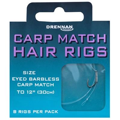 ANZUELO DRENNAN Carp Match Hair Rigs 16 to 4lb montado
