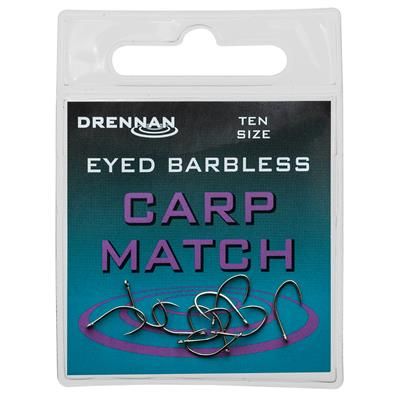 ANZUELO DRENNAN Ojal Sin muerte Carp Match 08
