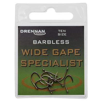 ANZUELO DRENNAN Wide Gape Specialist Anzuelo sin muerte 10