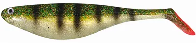 VINILO  FLAT SHAD 12,5cm KOL. 05 GLITTER PERCH BAG 4 PCS