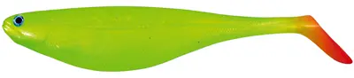 VINILO  FLAT SHAD 12,5cm KOL. 08 LIGHT LEMON BAG 4 PCS