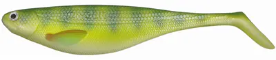 VINILO  FLAT SHAD 16,5cm KOL. 09 FLUO PERCH BAG 3 PCS