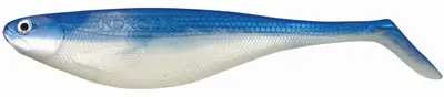 VINILO  FLAT SHAD 6CM KOL. 01 BLUE BACK BAG 4 PCS KONGER