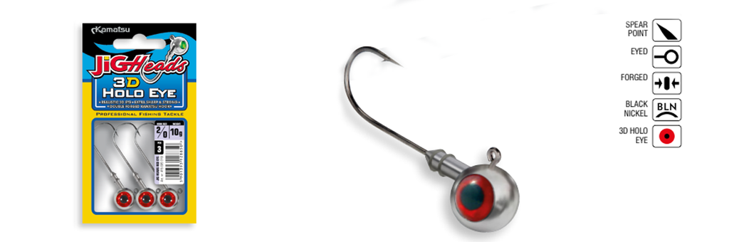 JIGHEAD 3D HOLO EYE 60-10g BLN OP.3PCS KAMATSU