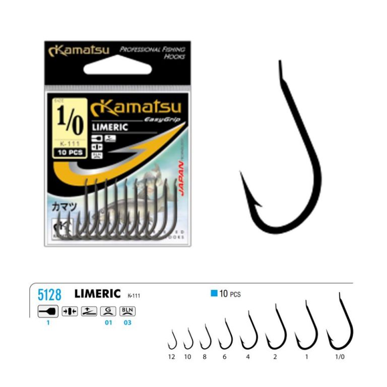 ANZUELO KAMATSU LIMERIC K-111 10 UND