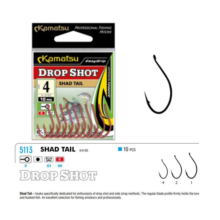 ANZUELO KAMATSU SHAD TAL K-0160 10 UND