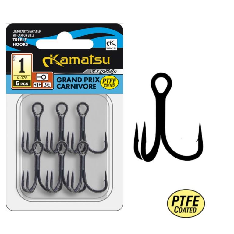 ANZUELO TRIPLE GRAND PRIX CARNIVORE PTFE 6 TG K-078 O