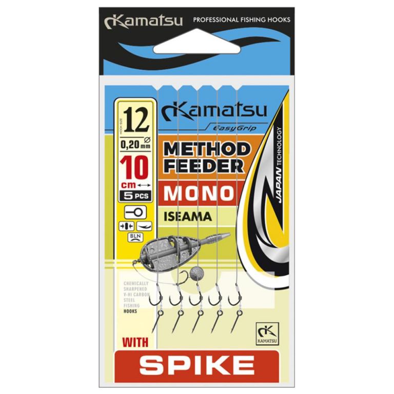ANZUELO MONTADO RIG MONO ISEAMA 12BLNR10cm0,20mm SPIKE K-0