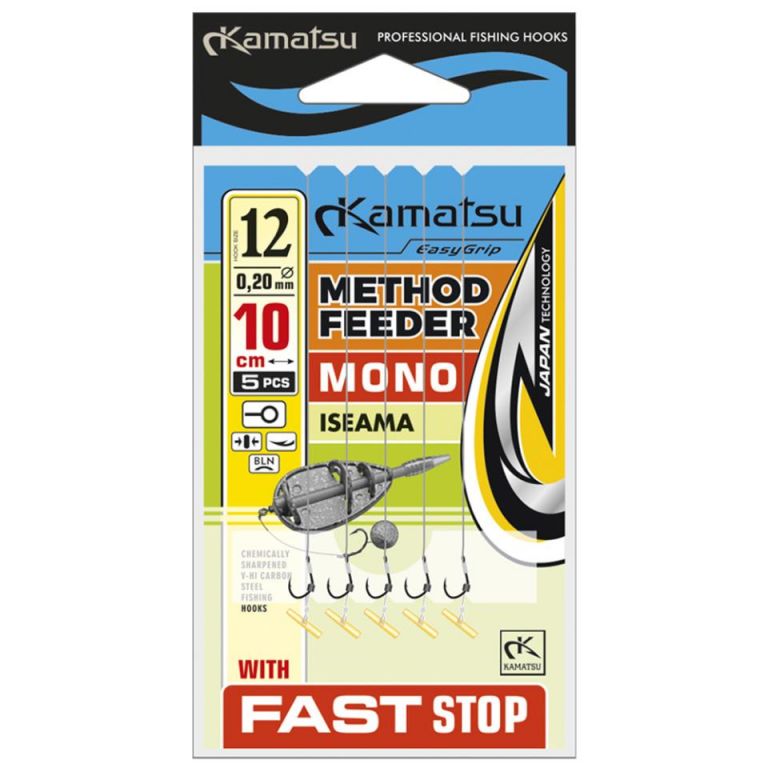 ANZUELO MONTADO RIG MONO ISEAMA 8BLNR10cm0,25mm FAST STOP