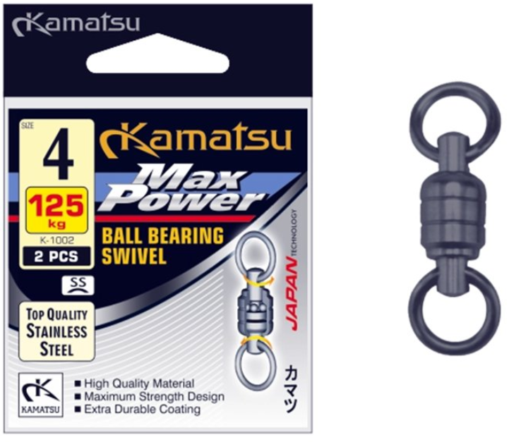 MAX POWERBALL BEARING SWIVEL K-1002 028KG BLN OPP