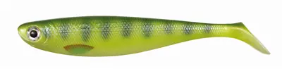 VINILO  POWER PIKE 11CM KOL. 09 OLIVE PERCH BAG 4 PCS