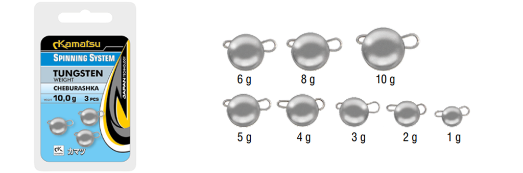 TUNGSTENOCHEBURASHKA W. DETACHABLE SNAP 1G OPP.3PC