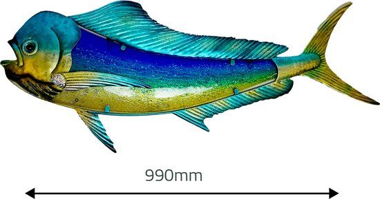 [RAVAV8092] Eurocatch | Dorado | Decoración de pared 99cm | 3-D | Metaal en Glas | Decoración
