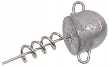 SOFT LURE WEIGHTED SCREW, 30mm DIAMETER 6mm, 15g,