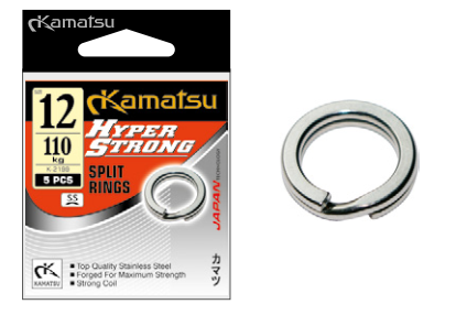 HYPER STRONG SPLIT RINGS K-2199 STAINLESS STEEL 3,