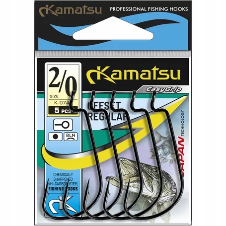 ANZUELO KAMATSU OFFSET REGULAR 2 BLNR BOLSA 5PCS