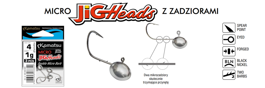 JIGHEAD MICRO SPECIAL 1-2 OPP.3PCS