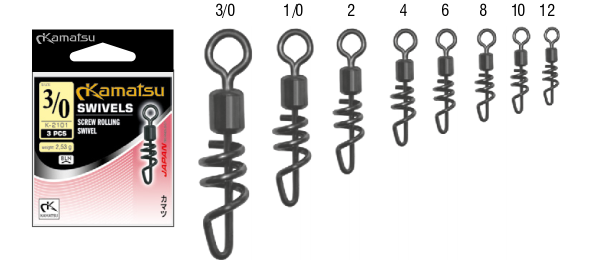 SCREW ROLLING Quitavuelta 562101 OPP. 3PCS No. 1/0