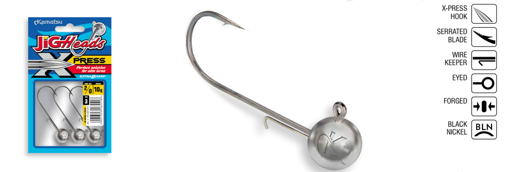 JIGHEAD X-PRESS 1-3g BLN OPP.3PCS