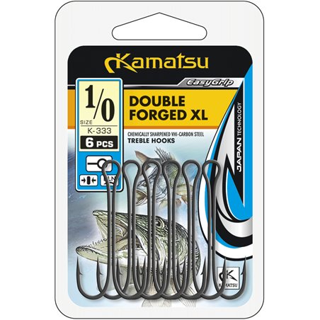 TREBLE ANZUELO DOBLE FORGED XL 6 BLN OP. 8PCS.