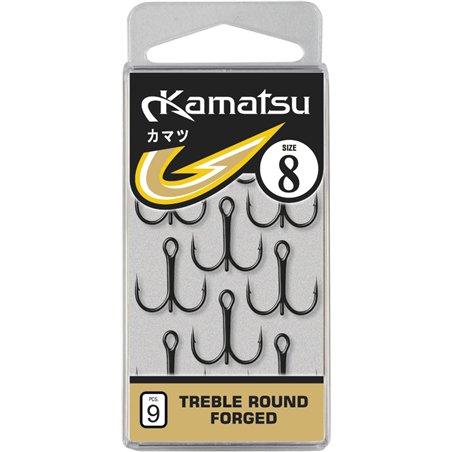 KAMATSU TREBLE ROUND FORGED TAMAÑO 8 BLN 9PCS/OPP.