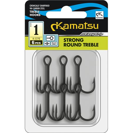 TREBLE ANZUELO STRONG ROUND TREBLE 6 BLN K-076 OPP. 6