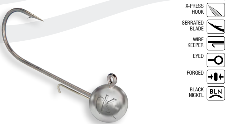 JIGHEAD X-PRESS 7/0-12g BLN OPP.3PCS