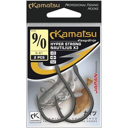 ANZUELO KAMATSU HYPER STRONG NAUTILIUS X3 5/0 TGR BOLSA