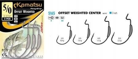 ANZUELO KAMATSU OFFSET WEIGHTED CENTER K-0747 4/0BLNR