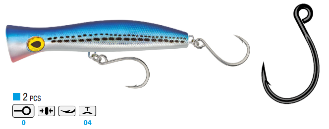 ANZUELO KAMATSU HADOURA K-526 6/0TR BOLSA 2PCS