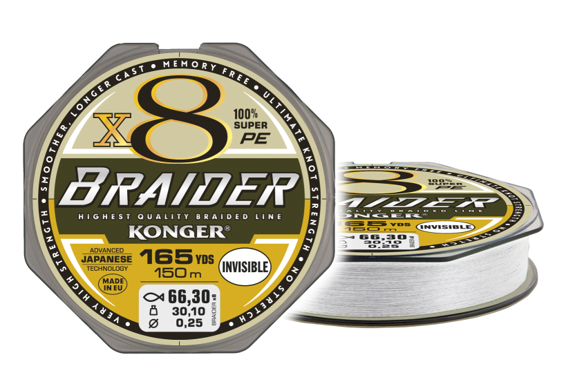 [250156010] BRAIDER INVISIBLE X8 0,10/150