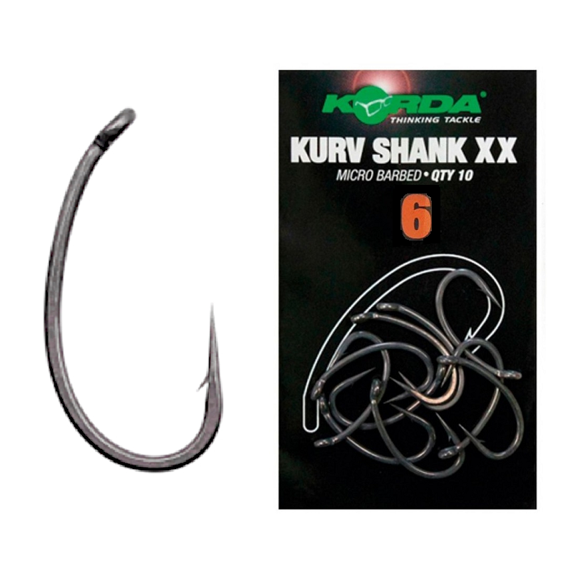 ANZUELO KORDA KURV SHANK XX Nº 6 KKSXX6