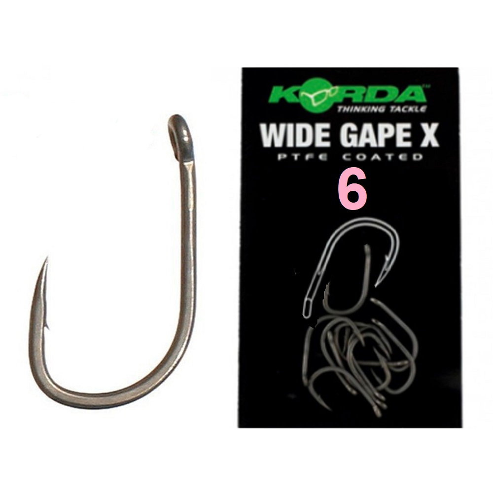 ANZUELO KORDA WIDE GAPE X Nº 6 KWGX6