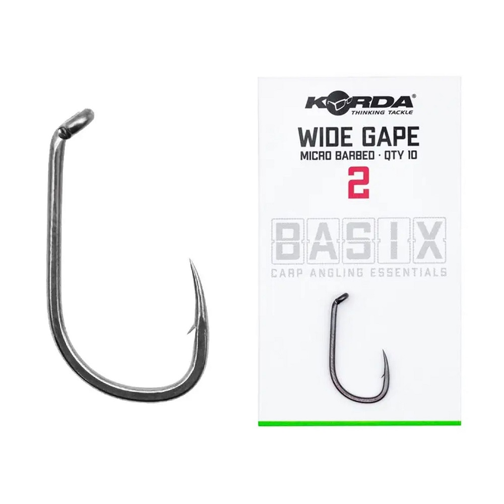 KORDA BASIX WIDE GAPE MICRO BARBED Nº 2 KBX026
